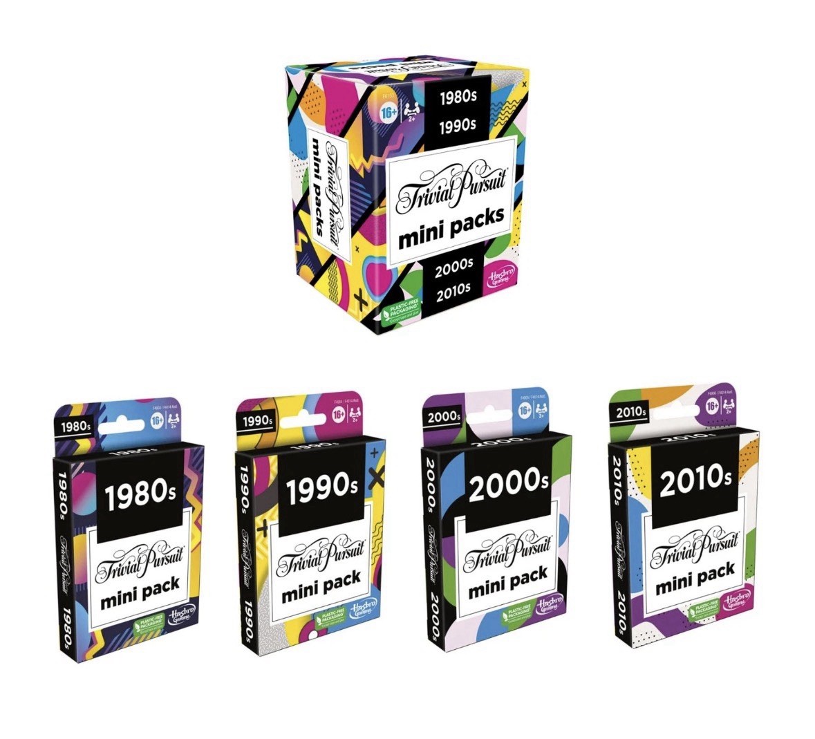 Hasbro Gaming Trivial Pursuit Mini Packs Multipack, Fun Trivia Questions