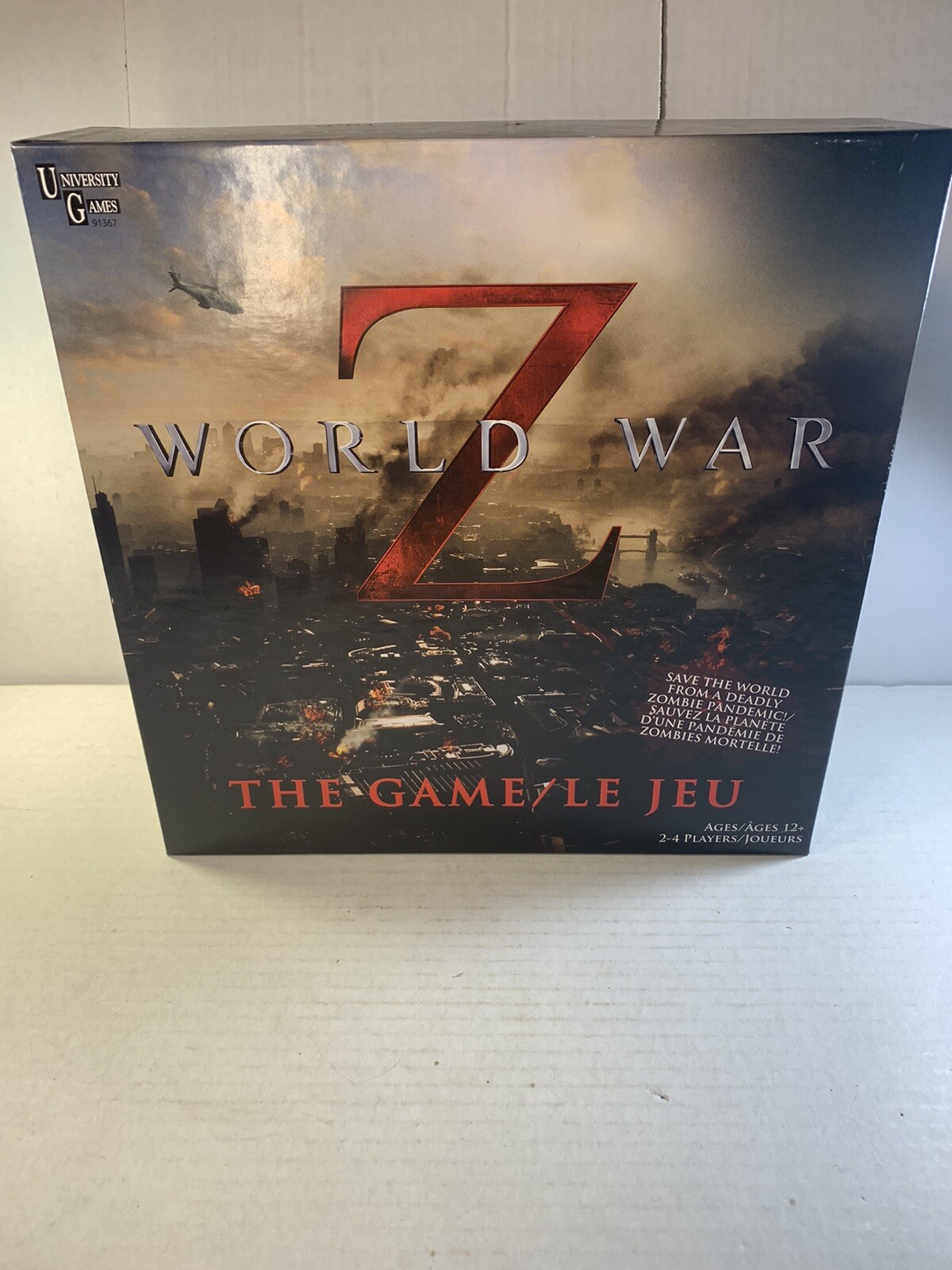 World War Z Role Play Board Game New Unplayed Zombie Game Brad Pitt Age 12+ Mint