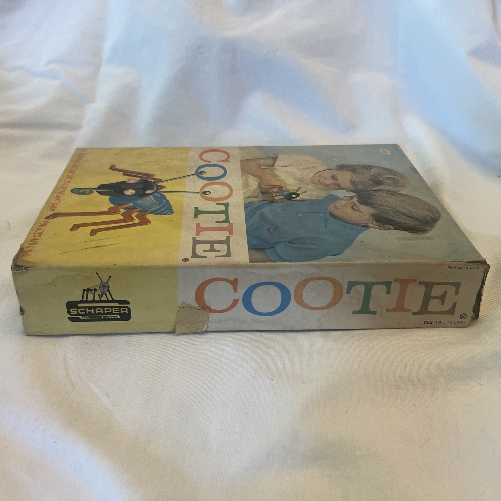 Vintage 1949 The Fabulous Game of Cootie by Schaper