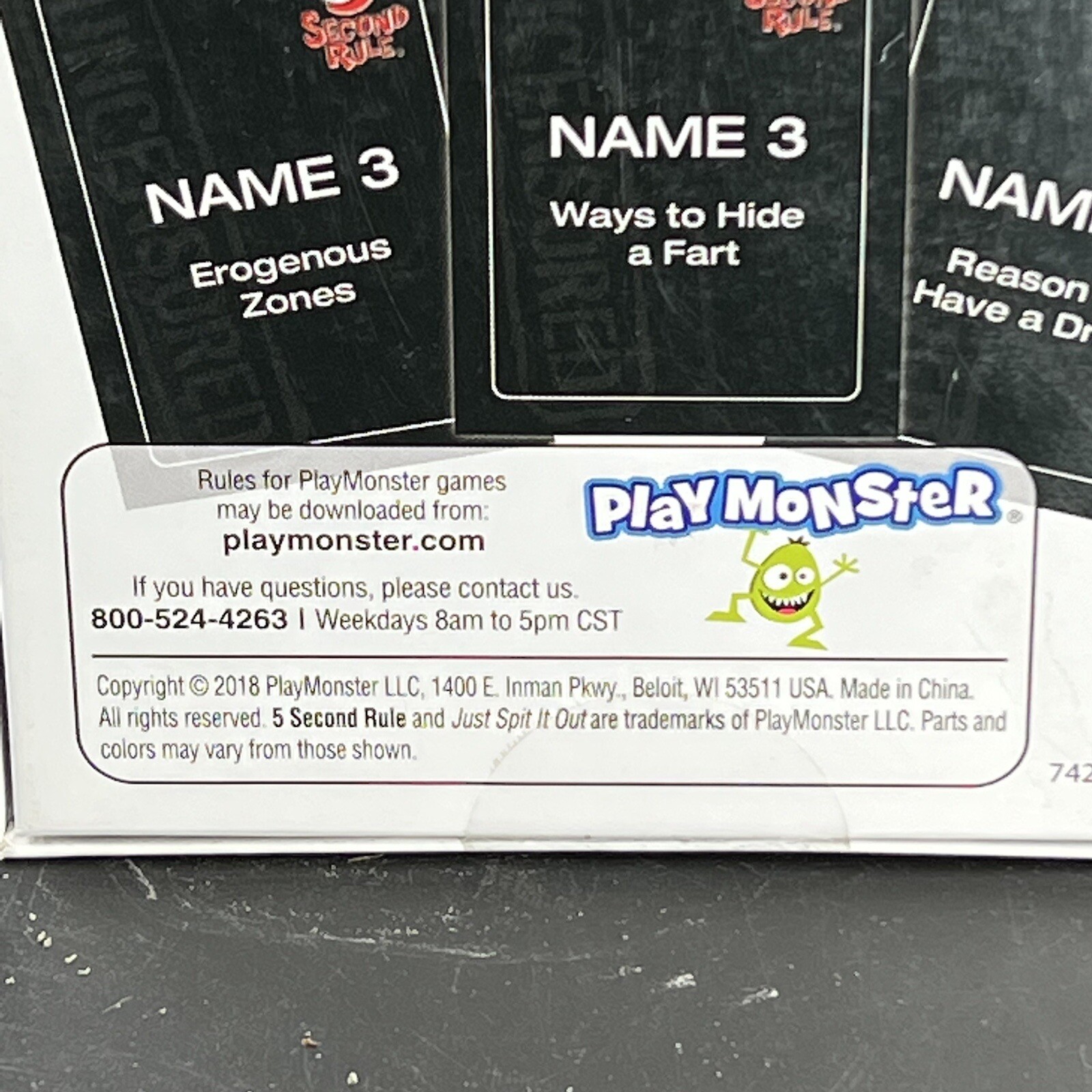 PlayMonster 5 Second Rule Uncensored NSFW Just Spit it Out Or Not Ages 17+