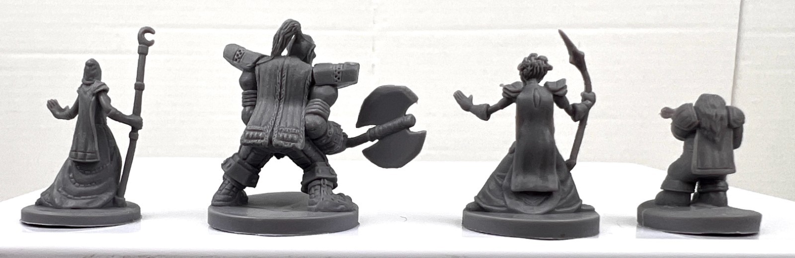 2008 World of Warcraft The Adventure Board Game Player Figures Parts Lot of 4