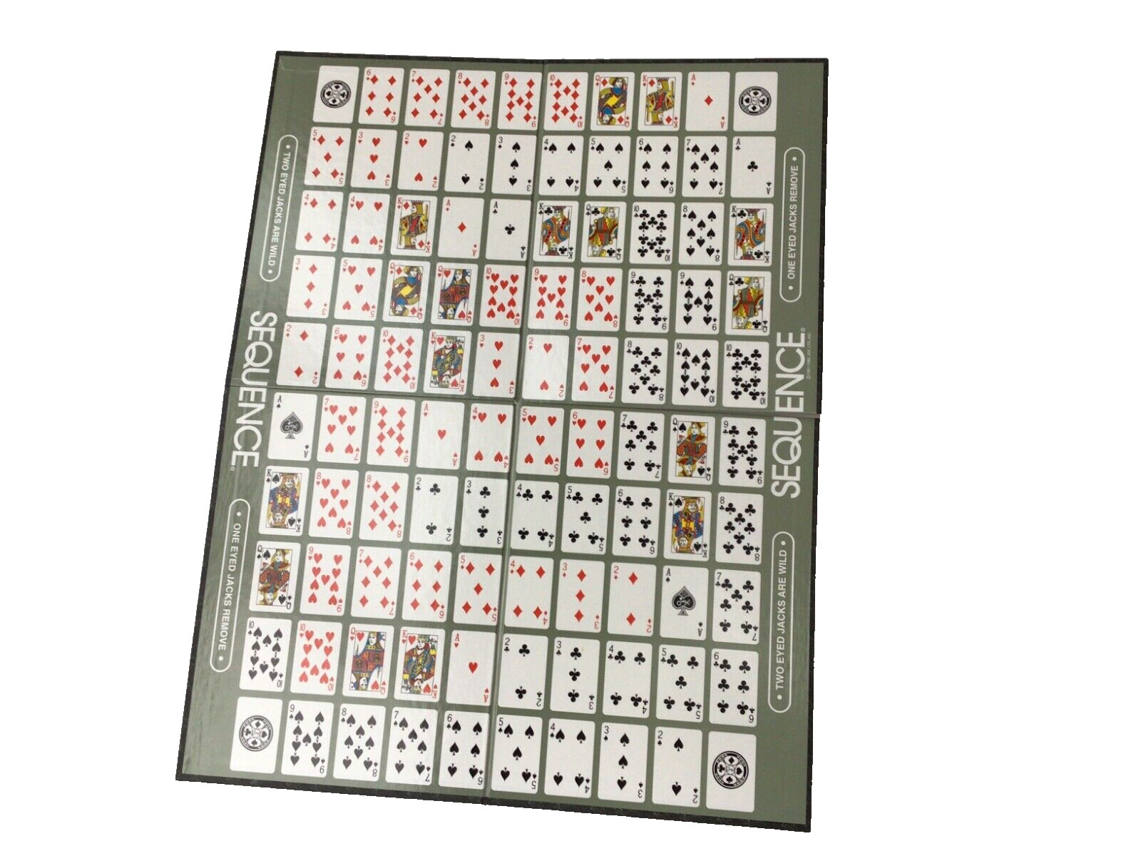 SEQUENCE 1995 JAX STRATEGY BOARD GAME AGE 7 TO ADULT – 2 TO 12 PLAYERS