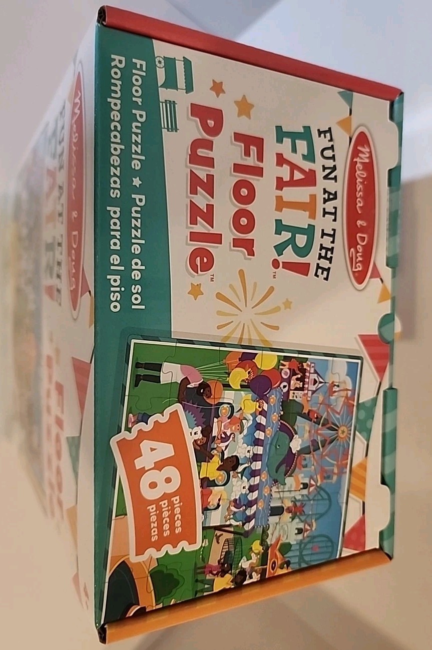 Melissa and Doug Fun at the Fair Floor Puzzle 48 Pieces New!