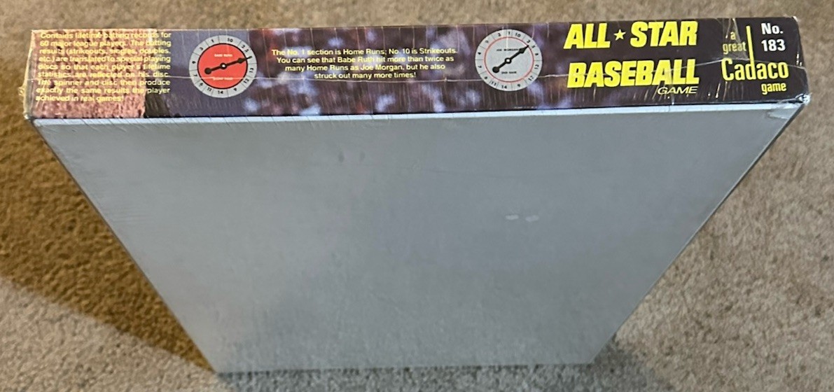 VTG Cadaco All-Star Baseball Game 1968 New Sealed MLB Board Game 1980s Release