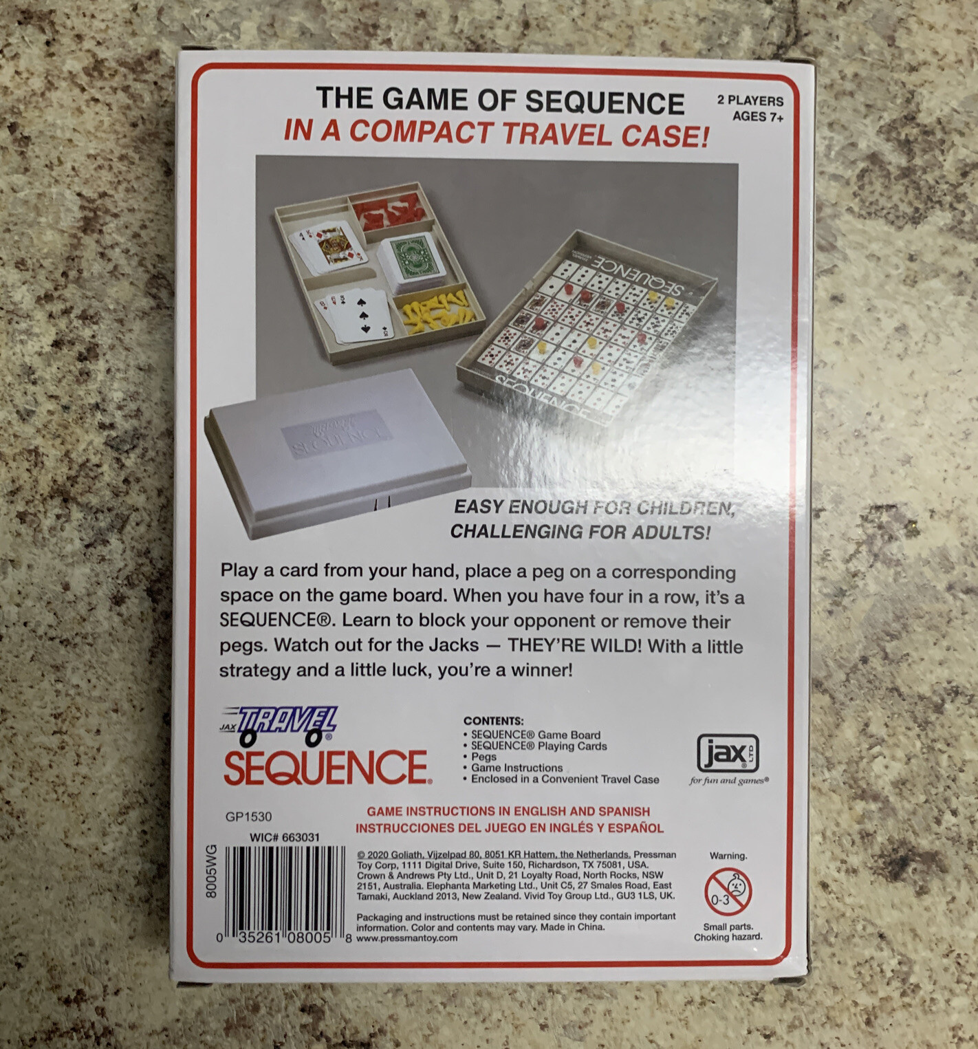 Sequence Board Game Travel Size
