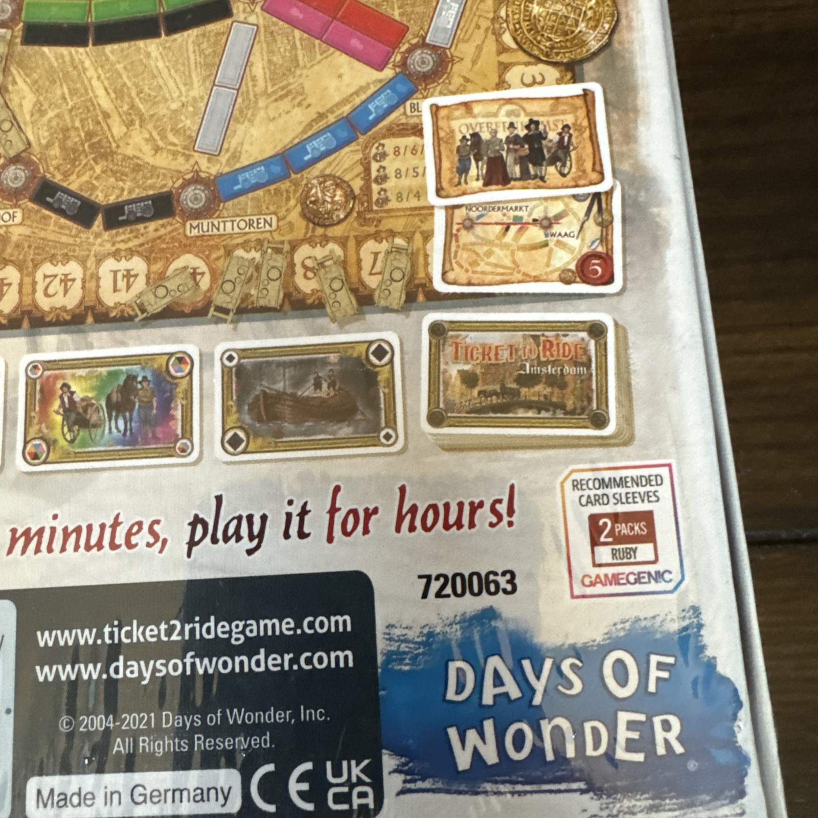 NEW! Ticket To Ride Amsterdam Board Game Days of Wonder Alan R Moon Train Cards
