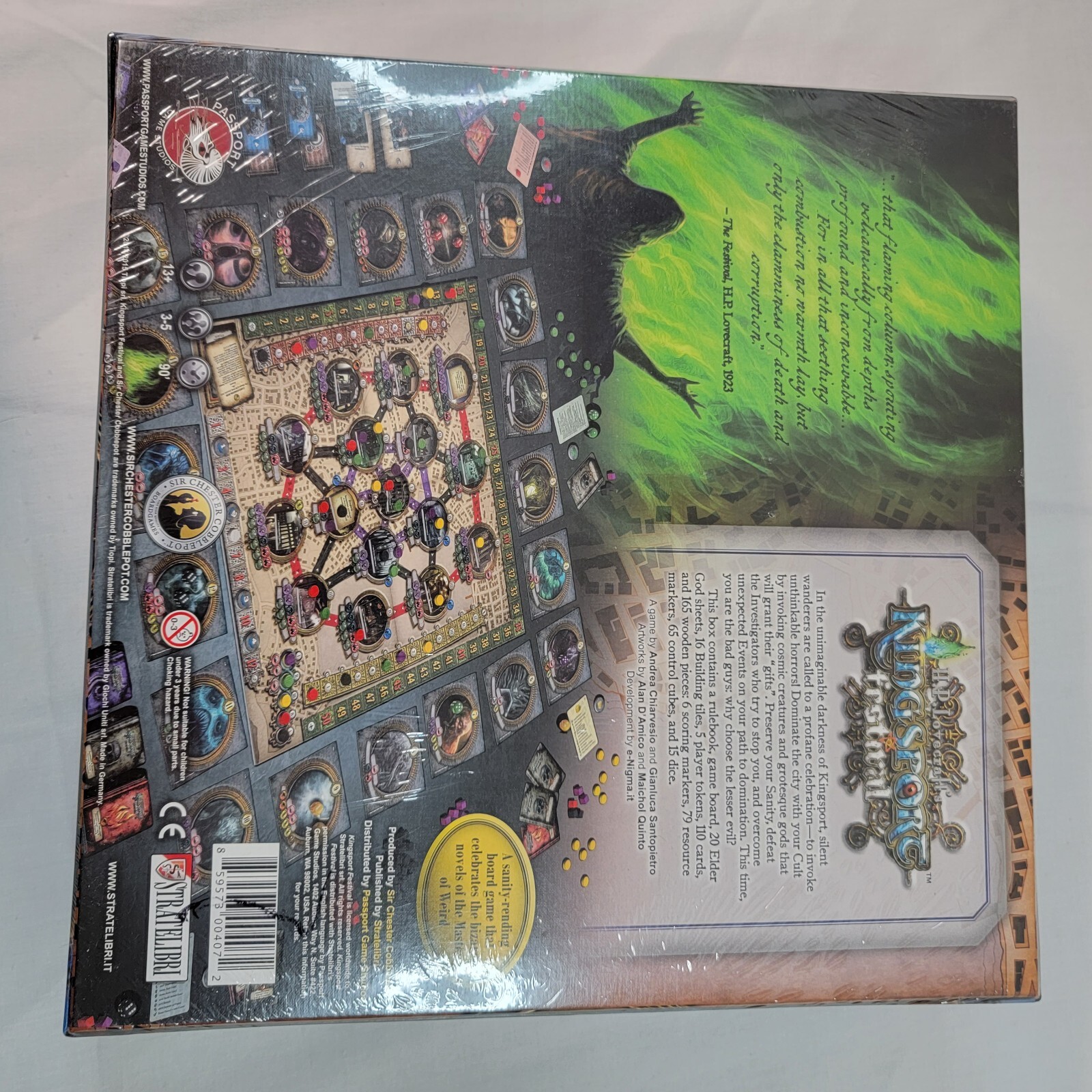 H.P. Lovecraft’s Kingsport Festival Board Game – Brand New Sealed