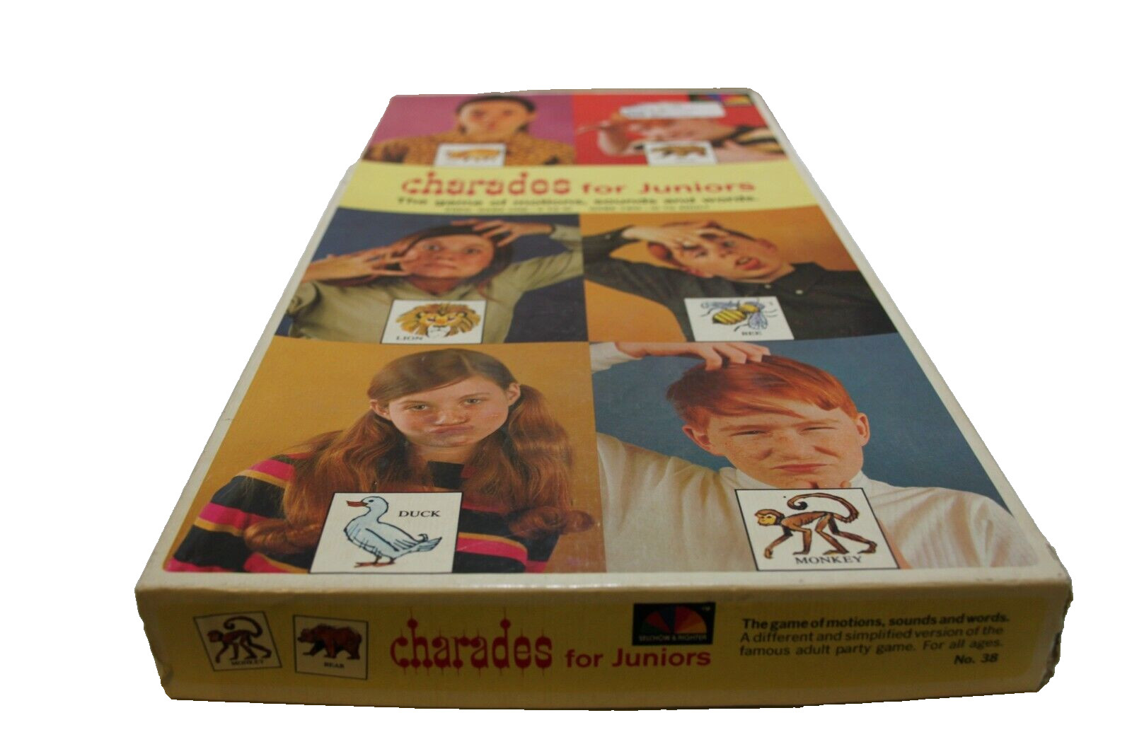 Charades for Juniors Selchow And Righter No. 38 Board Game All Ages Vintage 1968