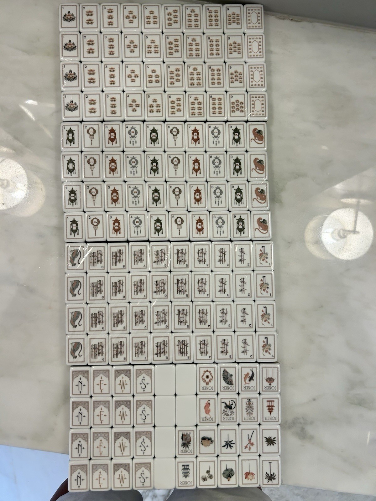 Mahjong Tiles Tortoise White Lotus Zen