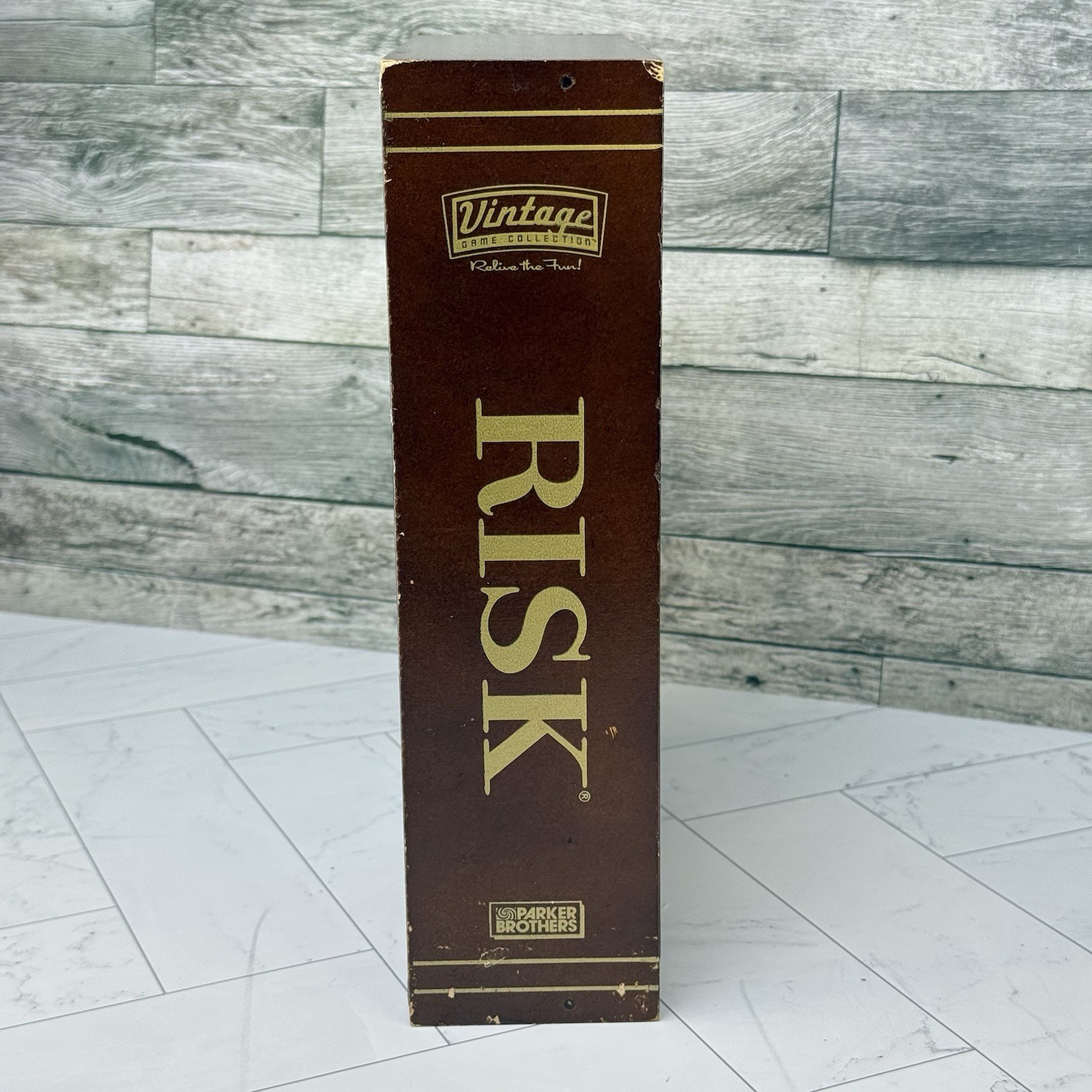 RISK Wooden Bookshelf Edition Vintage Board Game 100% Complete