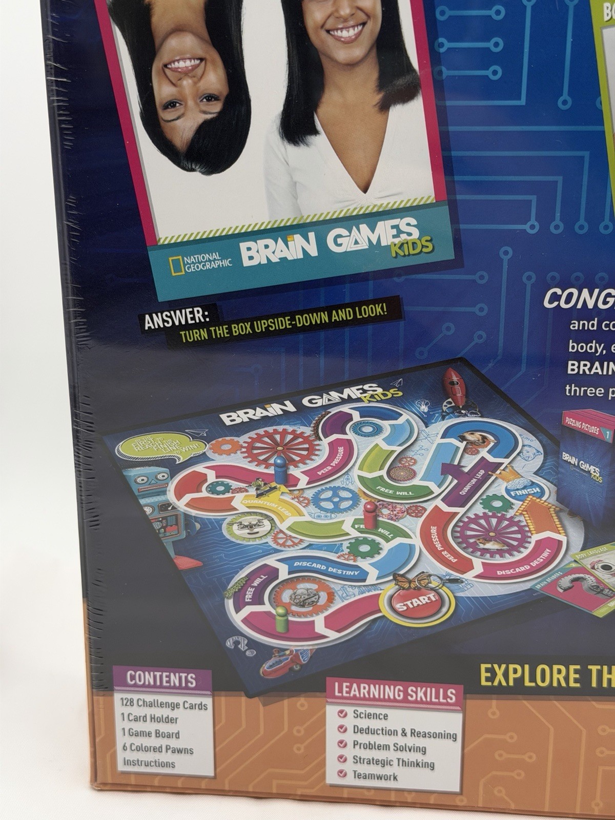National Geographic Brain Games Kids Board Game Factory Sealed Buffalo Games New