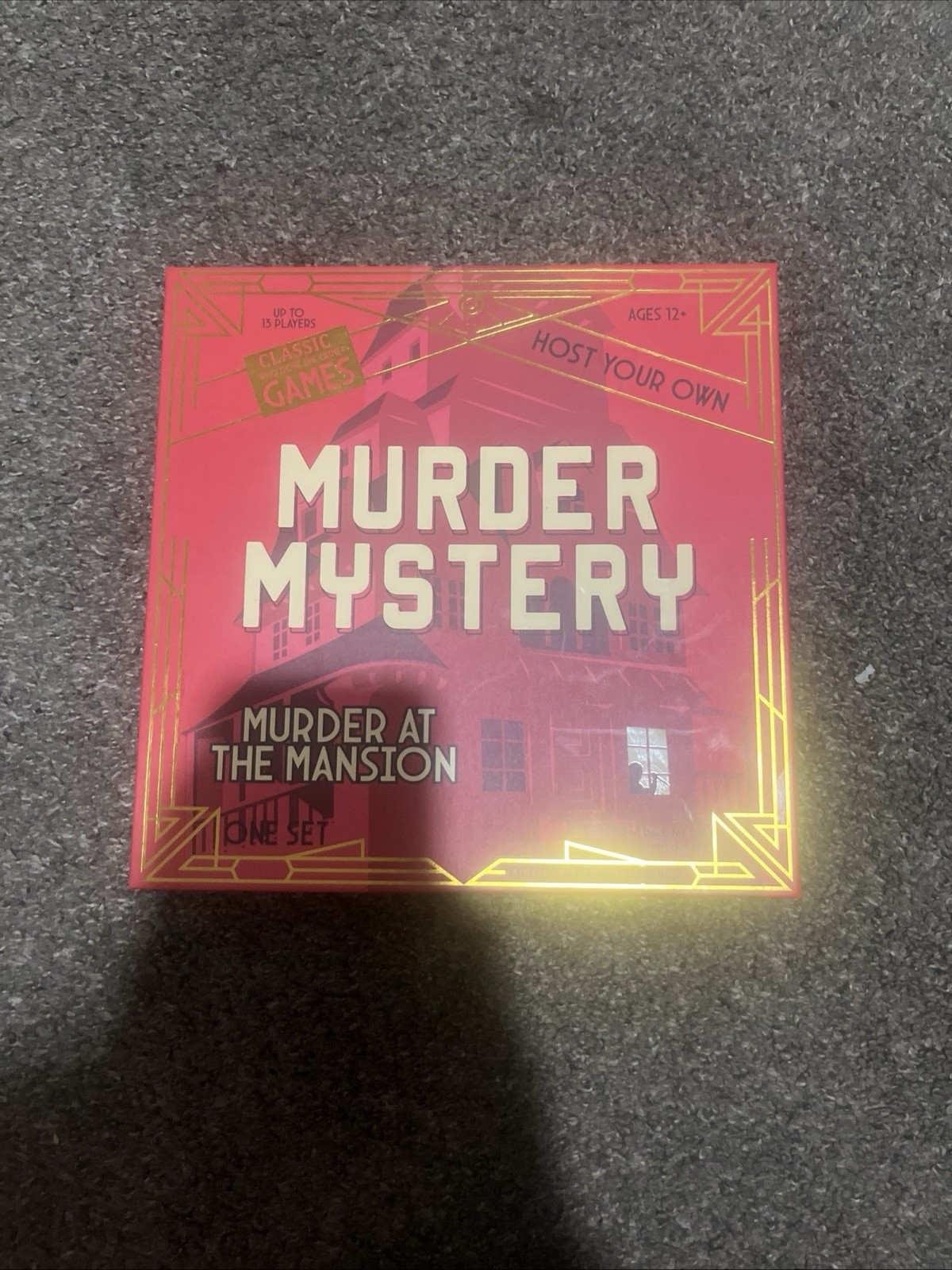 Murder At The Mansion- Murder Mystery Board Game Up to 13 players 12+ Years