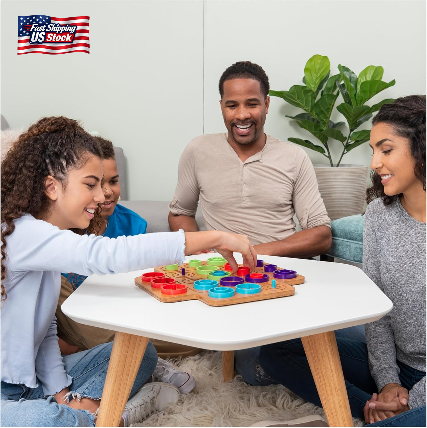Spin Master Games, Otrio Wood Strategy Game, Interactive Puzzle Game, STEM Activ