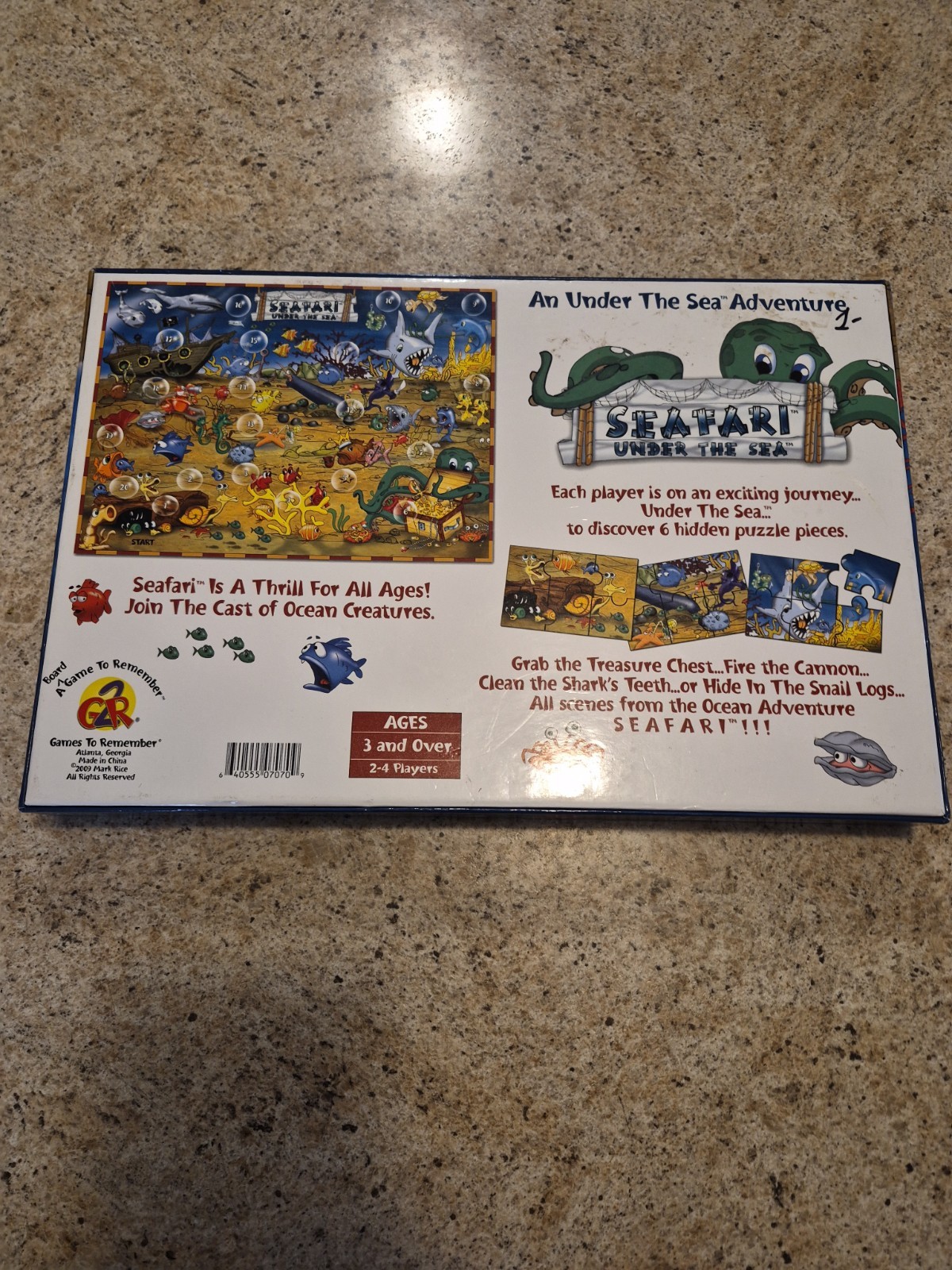 “SEAFARI Under The Sea” Children’s Board Game, 2009