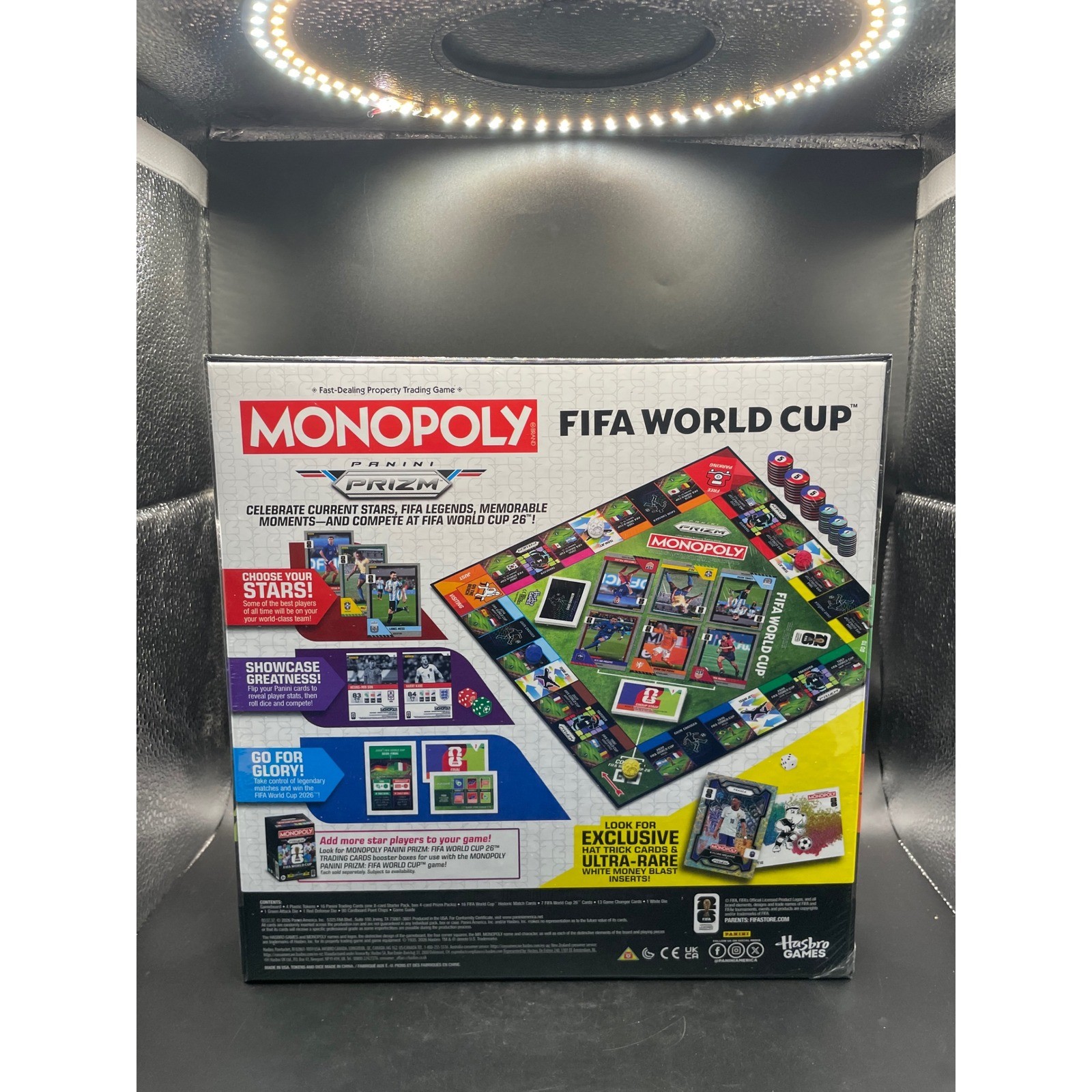 Monopoly Panini Prizm FIFA World Cup Board Game Sealed 2026 Legends G2633