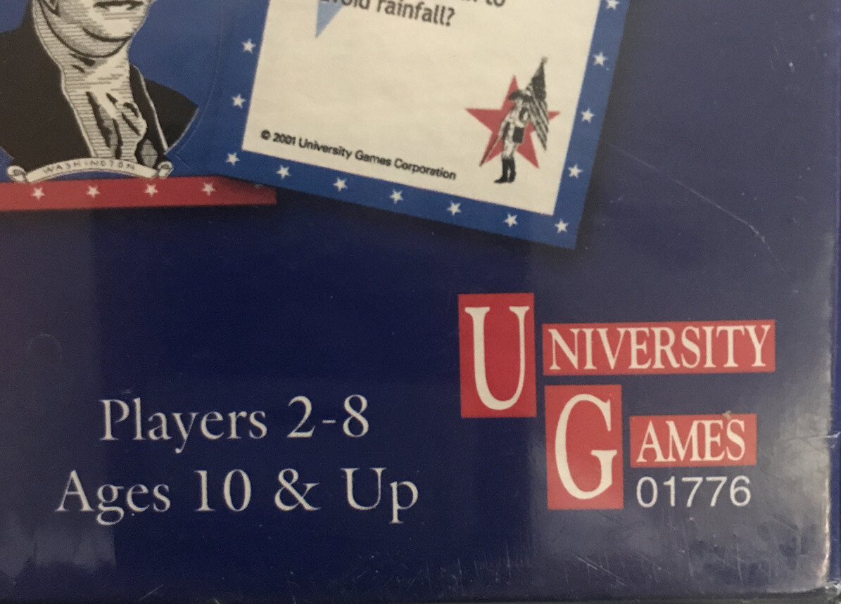 America’s Spirit The Family Game for Patriotic Americans University Games Sealed