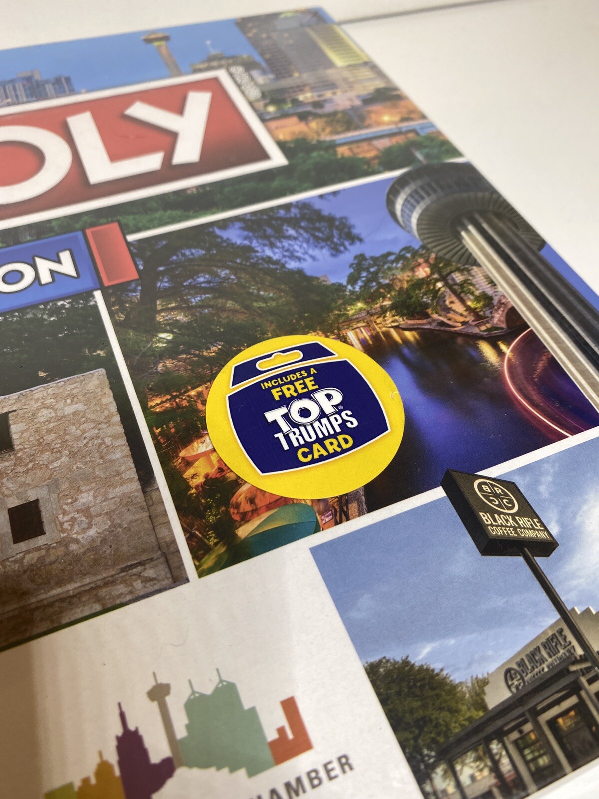 Monopoly San Antonio edition Includes a Free Top Trumps Card Sealed Game Night