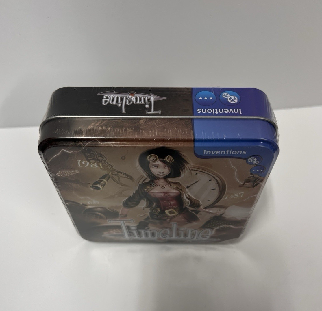 NEW – Timeline Inventions Card Game Tin Edition Educational Asmodee Sealed