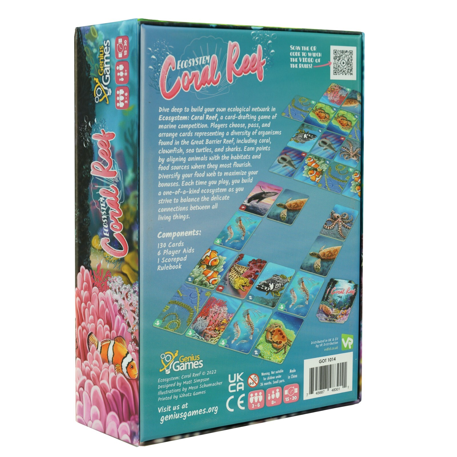 Ecosystem Coral Reef An Ecology Card Drafting Game of Marine Animal Competition