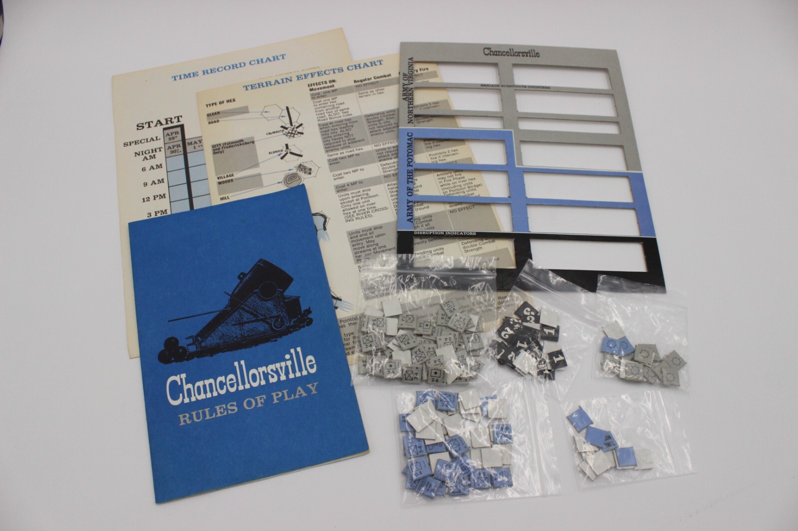 Avalon Hill CHANCELLORSVILLE Game American CivilWar 2nd Edition REPLACEMENT PART