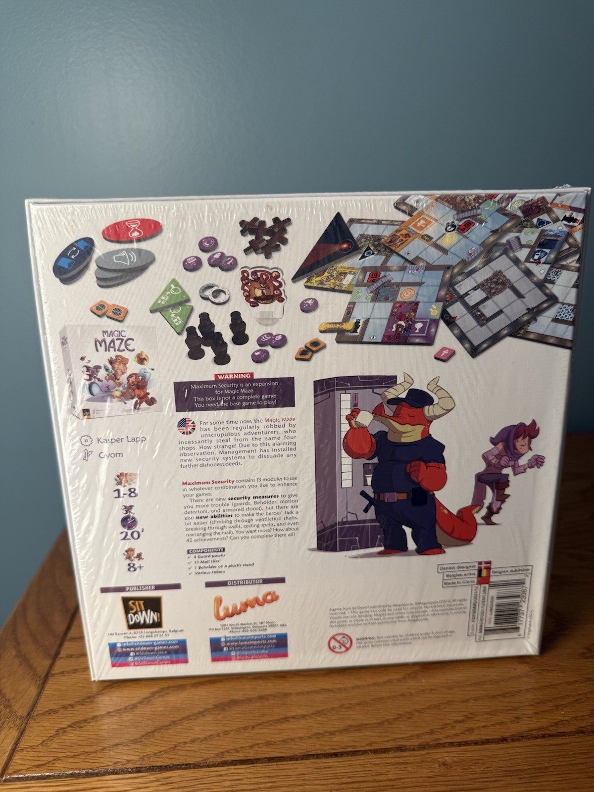Magic Maze Maximum Security Expansion Set NEW Sealed Sit Down! Games 2021