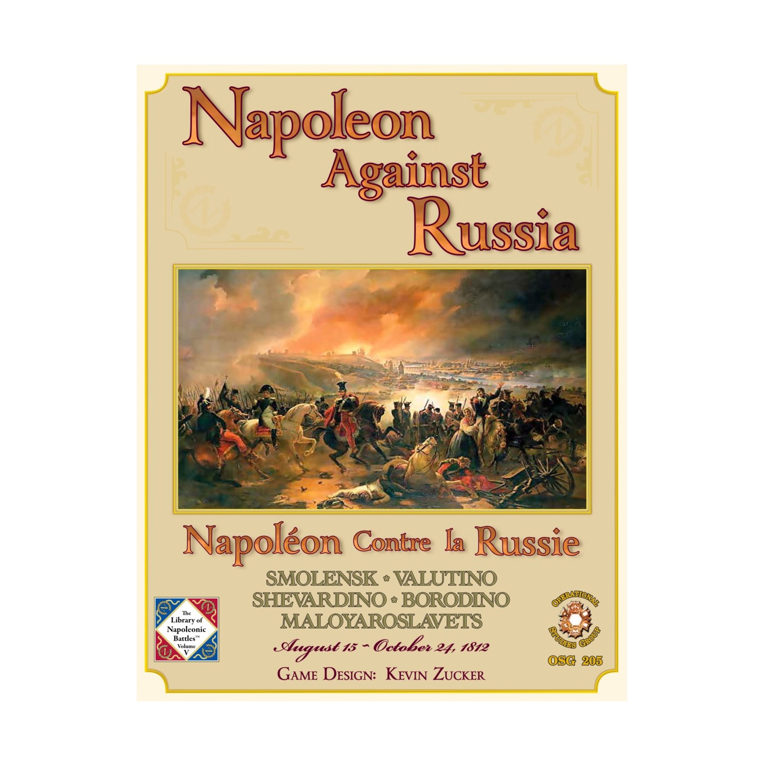 OSG Wargame Napoleon Against Russia (2015 Ed) Box VG+/NM