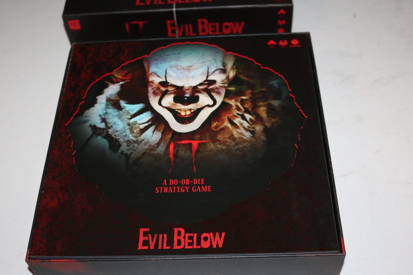 RARE IT Evil Below “A Do-Or-Die Strategy Game” board game The OP Games NEW