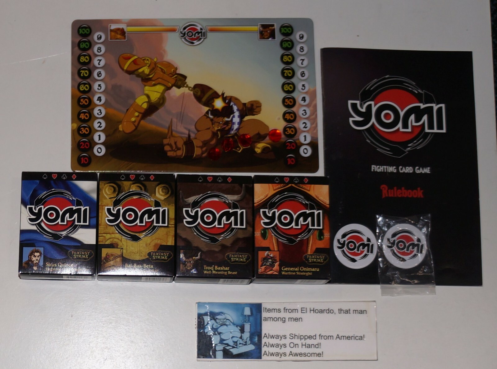 Yomi Round 1 And Round 2 Fighting Card Game Sirlin Games Used Good Condition