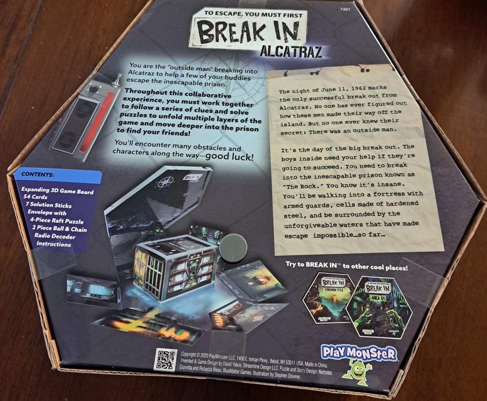 Break In: Alcatraz Game Ages 10+ | 1-6 players