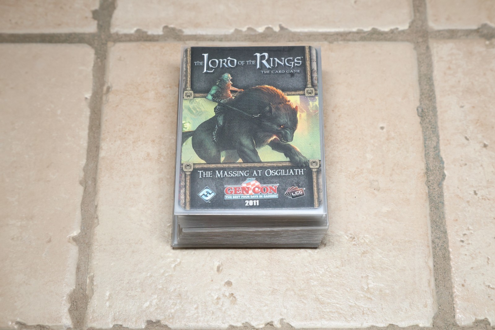Lord of the Rings LCG – The Massing at Osgiliath Scenario – All Cards, Sleeved