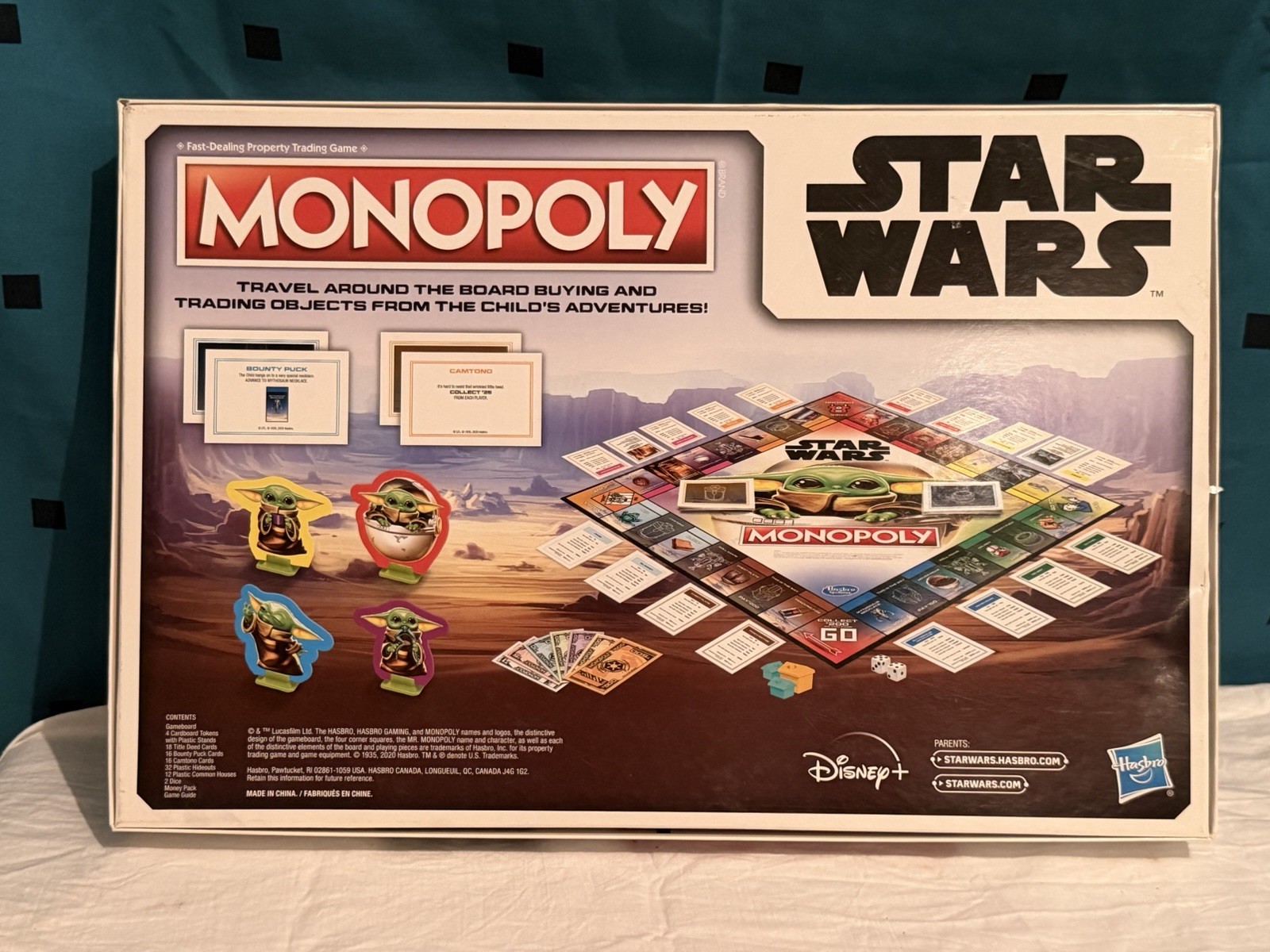 Monopoly Star Wars The Mandalorian Grogu Board Game Child Edition Complete
