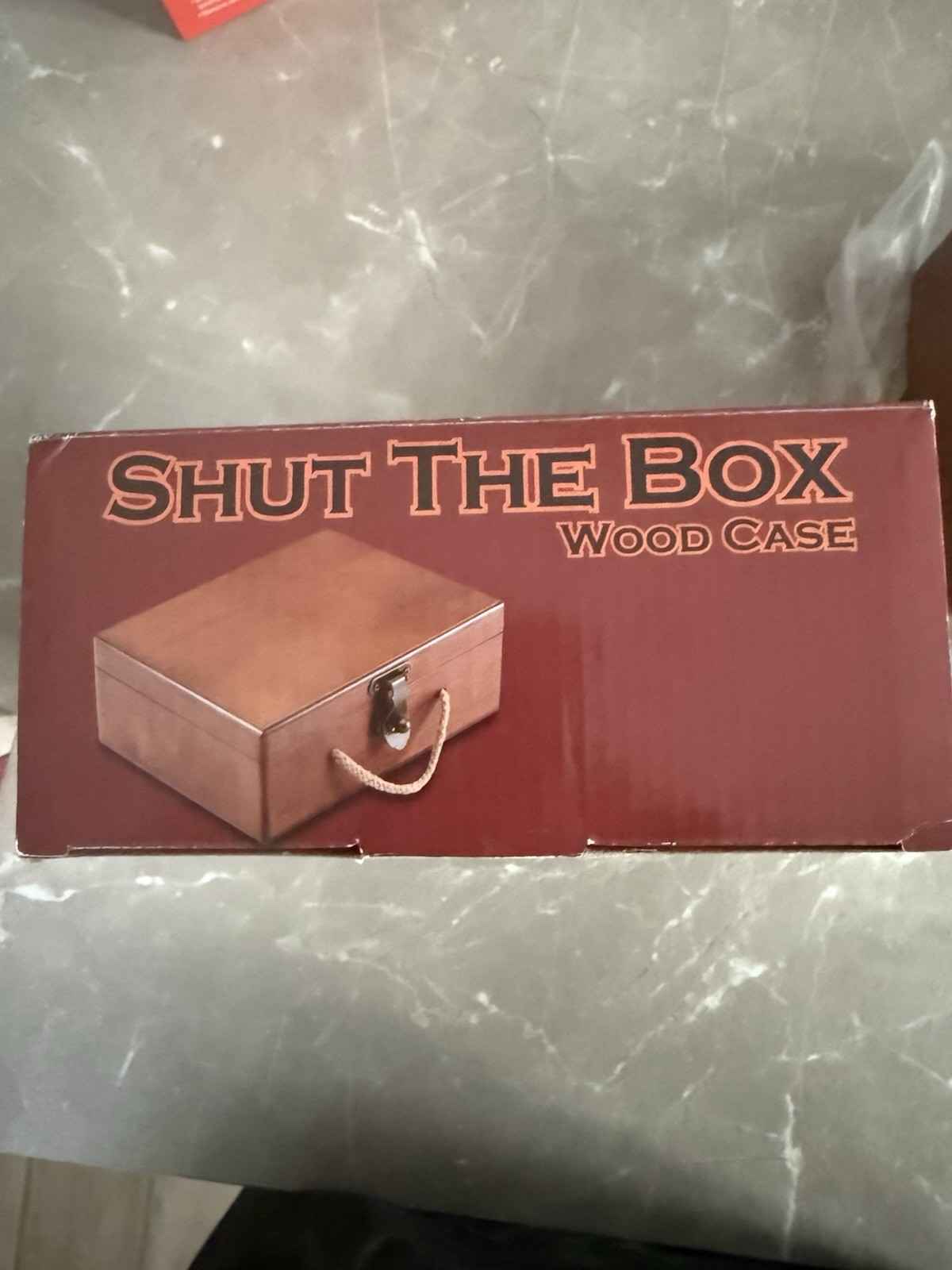 Tomokazu Shut The Box Dice Game Wooden Case, Antique Theme, 2+ Players, 8+