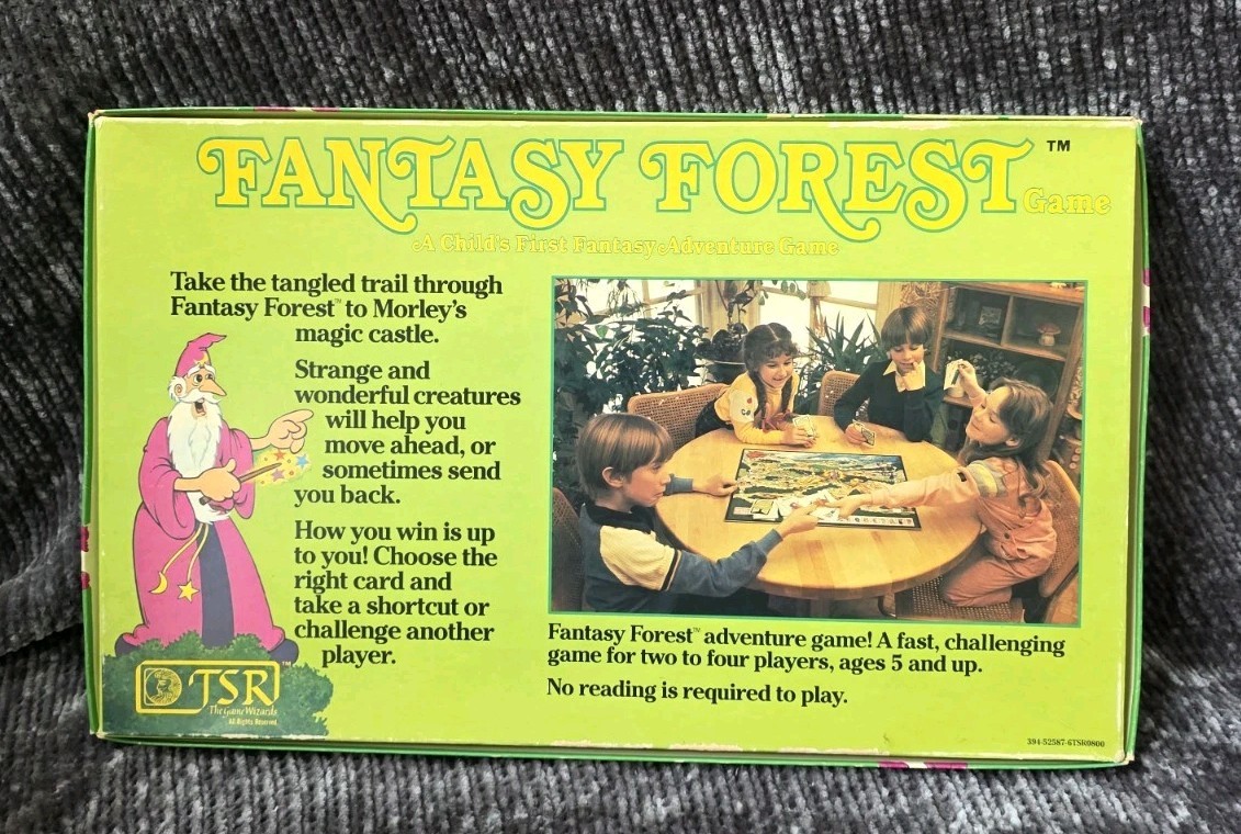 Vintage Rare TSR Fantasy Forest Board Game 1980 Complete Kids Dungeons & Dragons