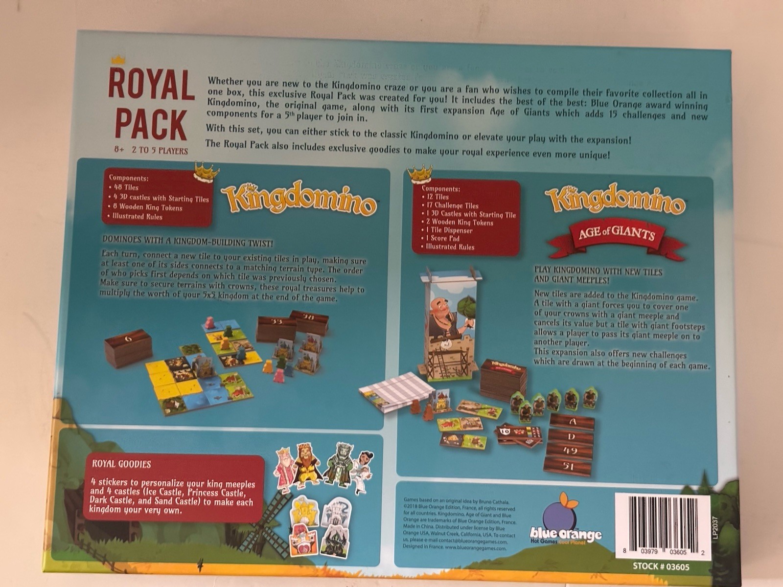 Kingdomino Royal Pack Original Kingdomino & Age Of Giants Expansion Games