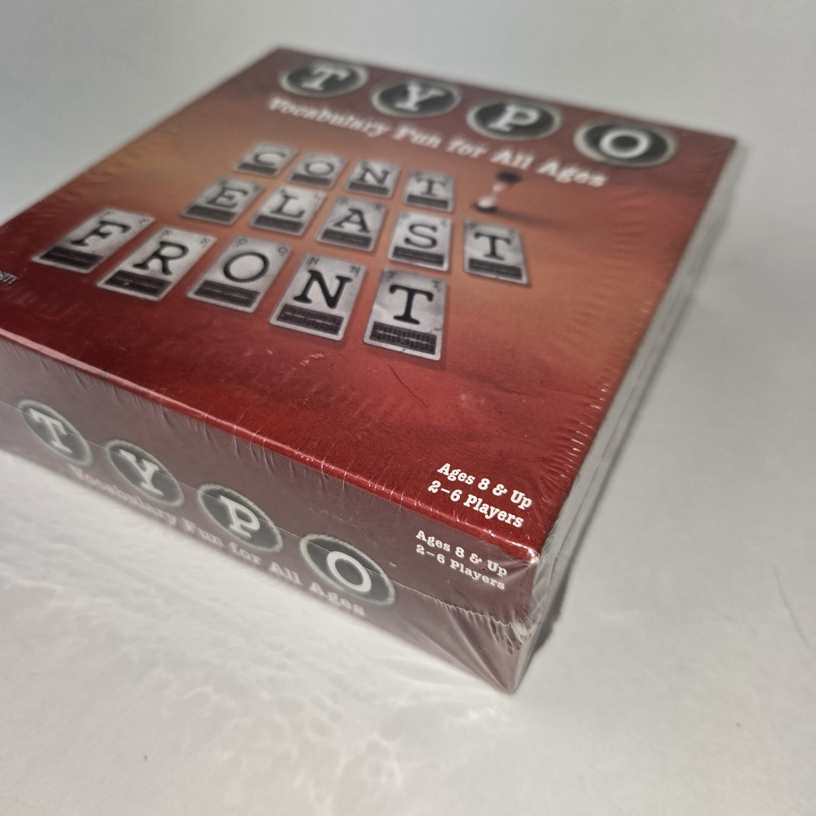 Typo Vocabulary Fun for All Ages Create Words With Letter Cards 2-6 Players NEW