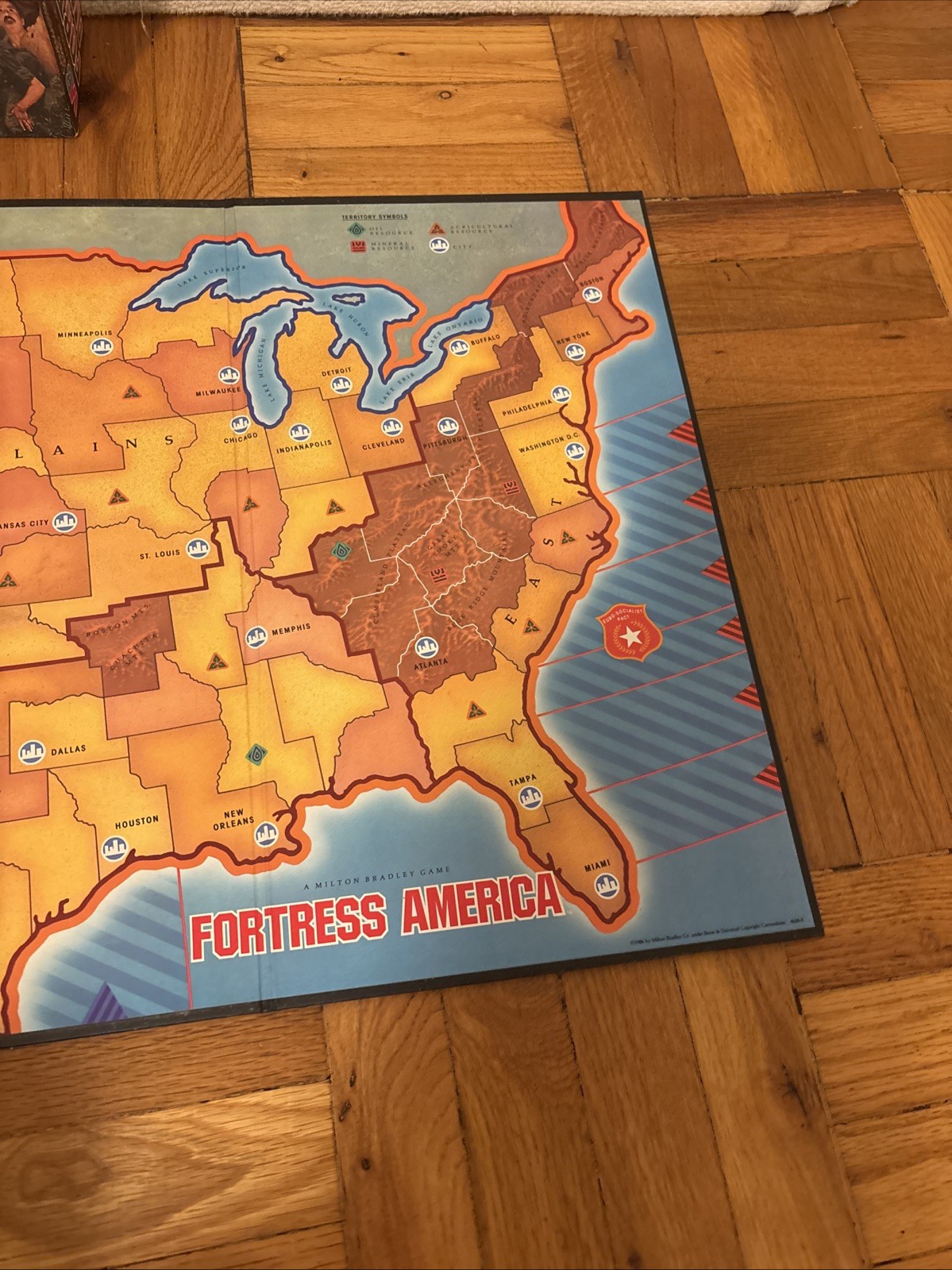 Vintage 1986 Fortress America Game Board Game Milton Bradley Complete GAMEMASTER