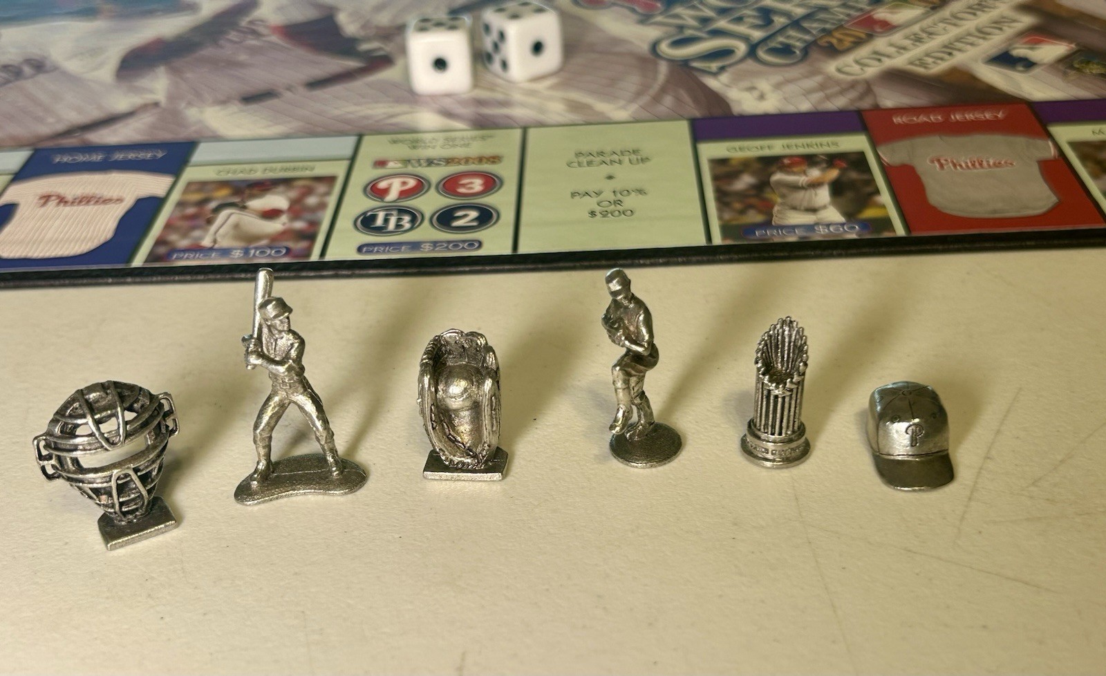 Monopoly Phillies World Series Champions 2008 Collector Edition Preown-Complete