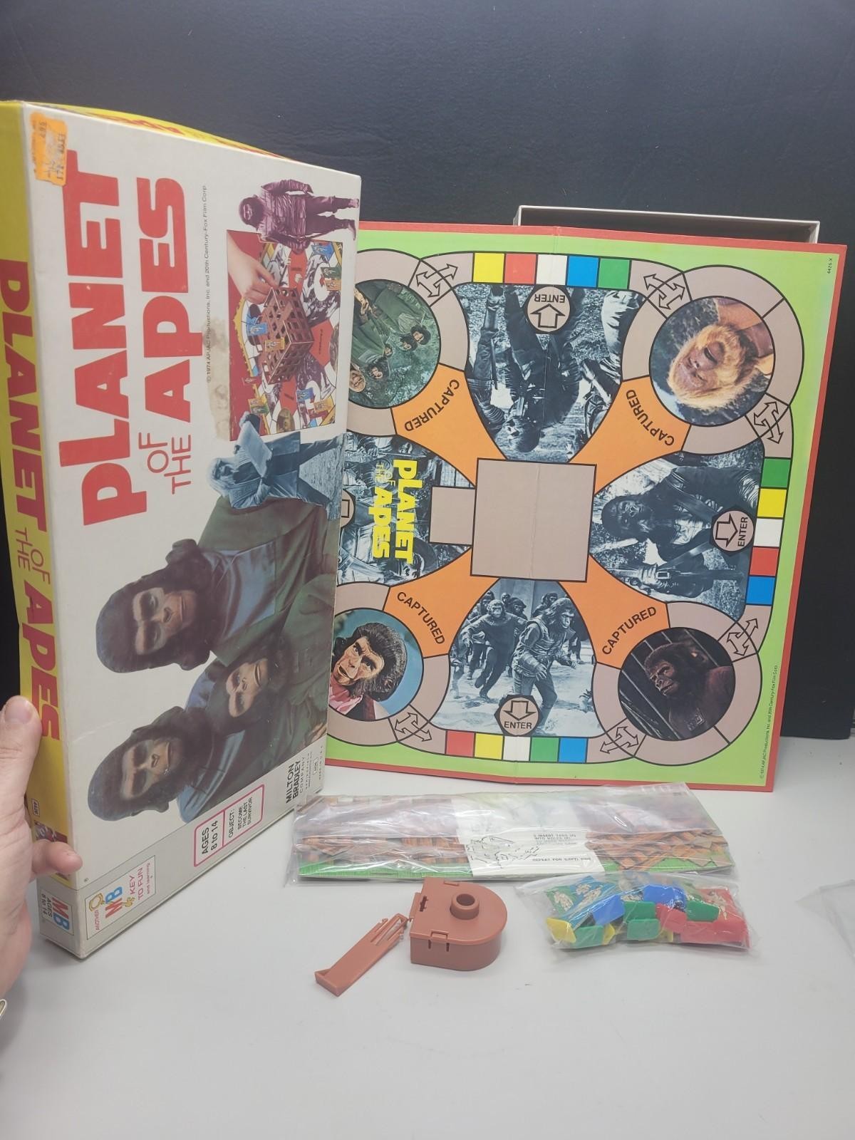Vtg 1974 Planet of the Apes Board Game #4426 Milton Bradley Used NEAR COMPLETE!