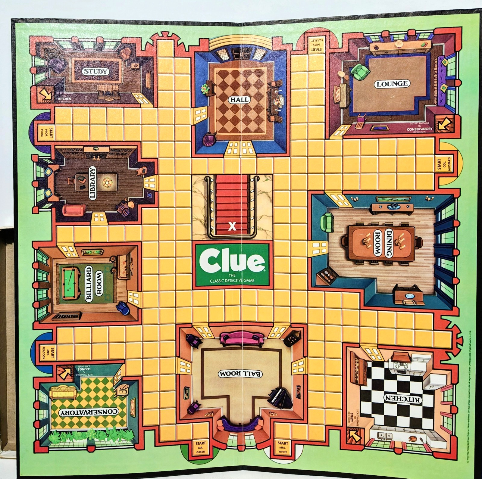 Clue – The Classic Detective Board Game – Parker Brothers – Complete – 1986