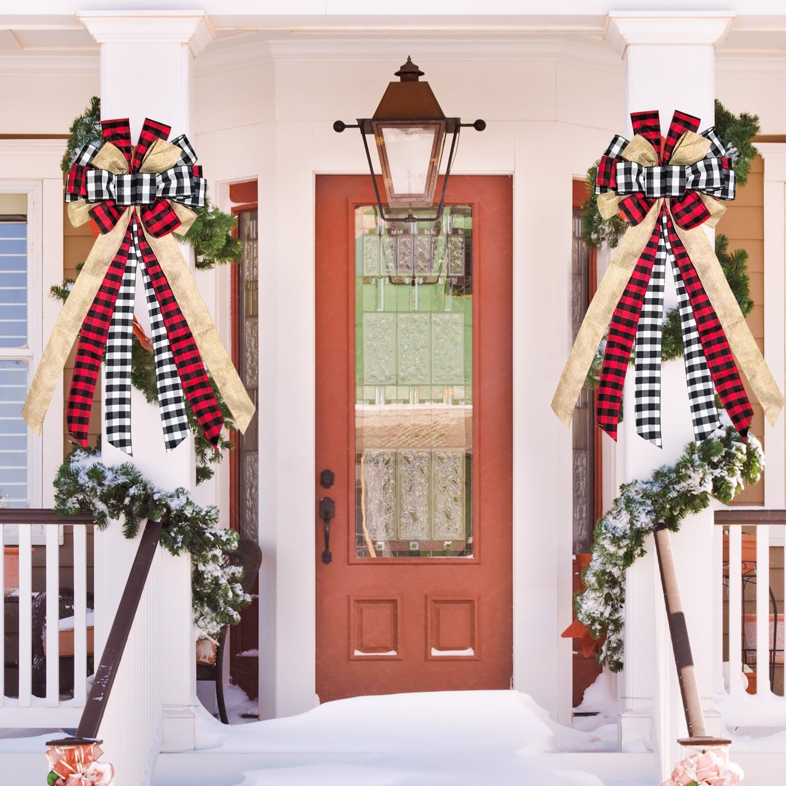 Large Christmas Tree Topper 13 x 30 Inch Red and 13 X 30 Inches, Multicolored