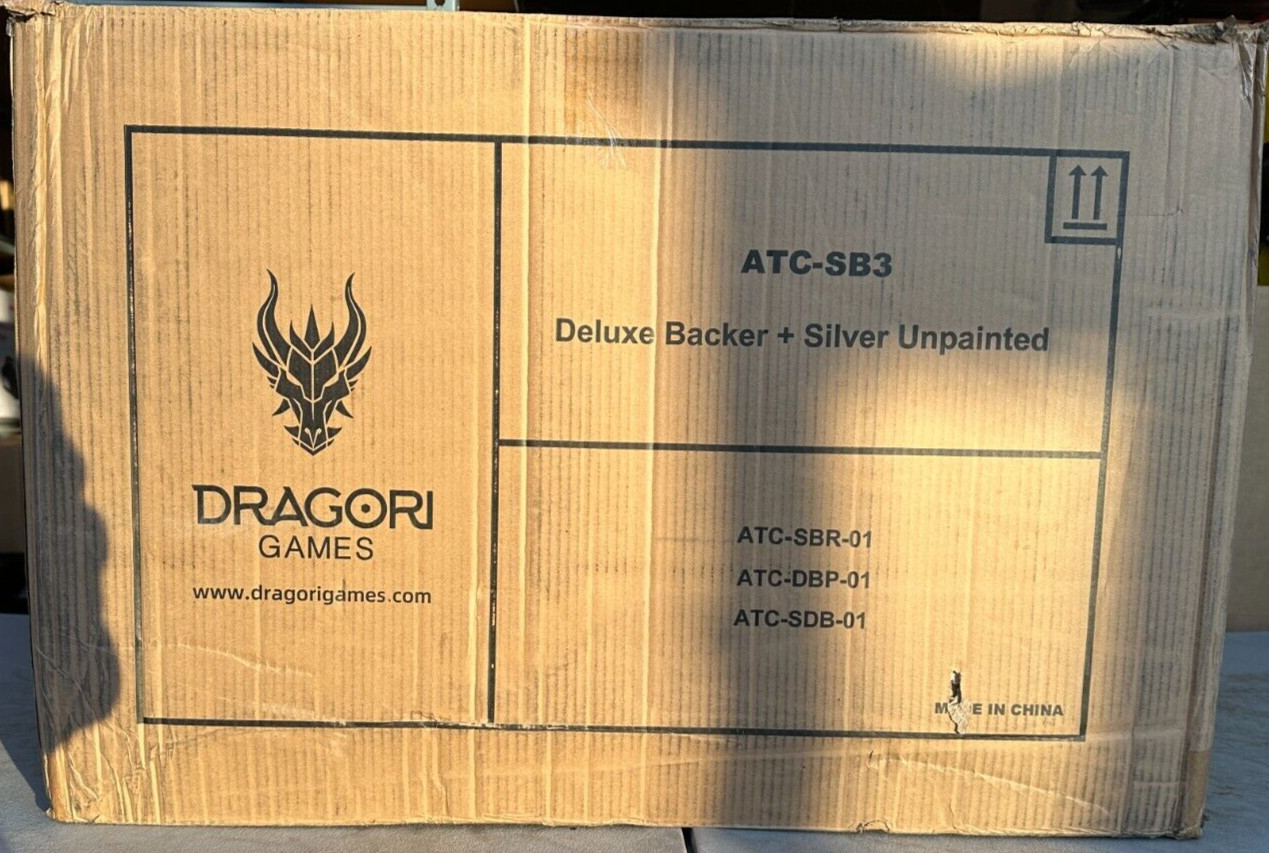 Tanares Deluxe Backer and Silver Unpainted Pledge Box Storage Box 1 & 2