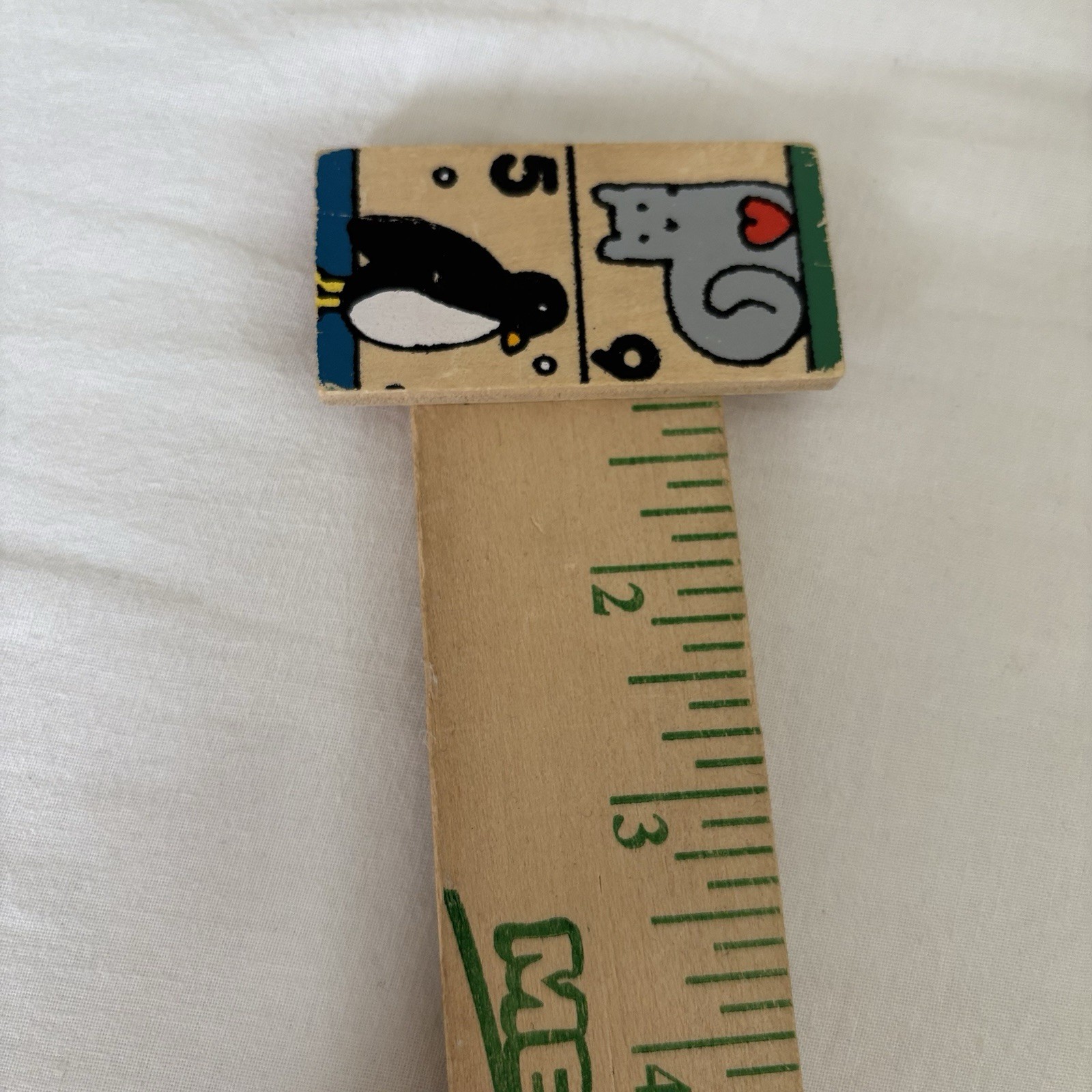 80s Wooden Animal Dominoes 21 Replacement Pieces Play Crafts Miniature Display