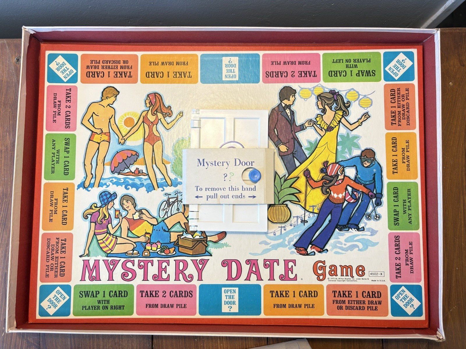 Mystery Date Game (1972 Ed) Box Has Wear 100% Complete