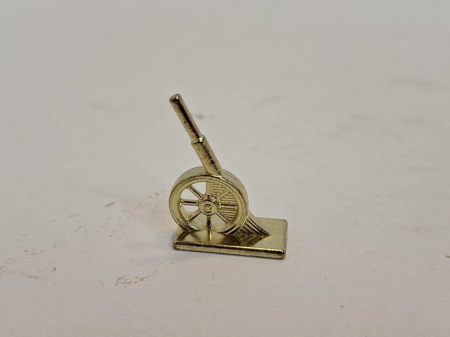 Monopoly Deluxe Anniversary 1985 Edition Gold Tone Cannon Replacement Part