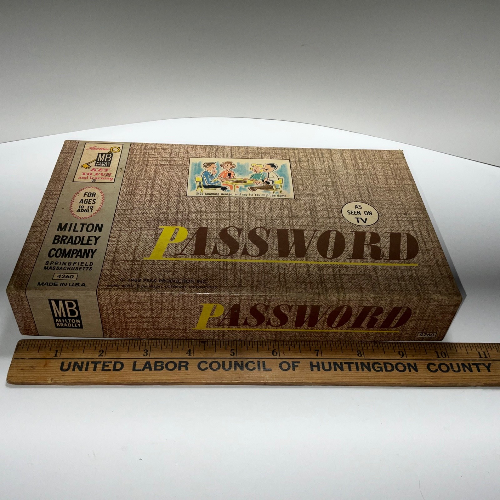 Vintage 1962 Milton Bradley Password Game #4260 COMPLETE Made In USA