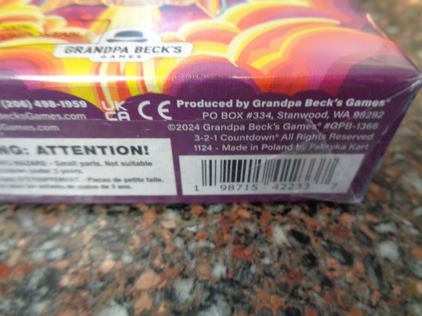 3-2-1 Countdown Game 🚀 (Brand New, Sealed) 3 2 1 Grandpa Beck’s Games