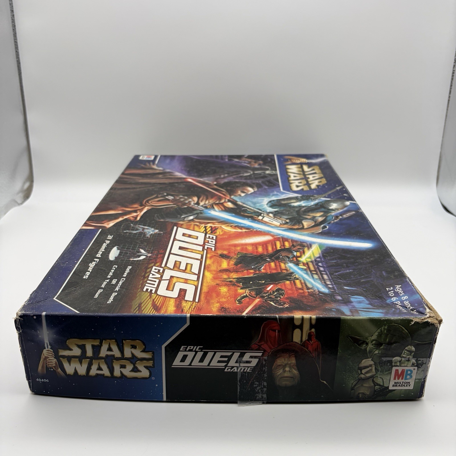Star Wars Epic Duels Board Game 2002 w/ Figures 370/372 Cards Read