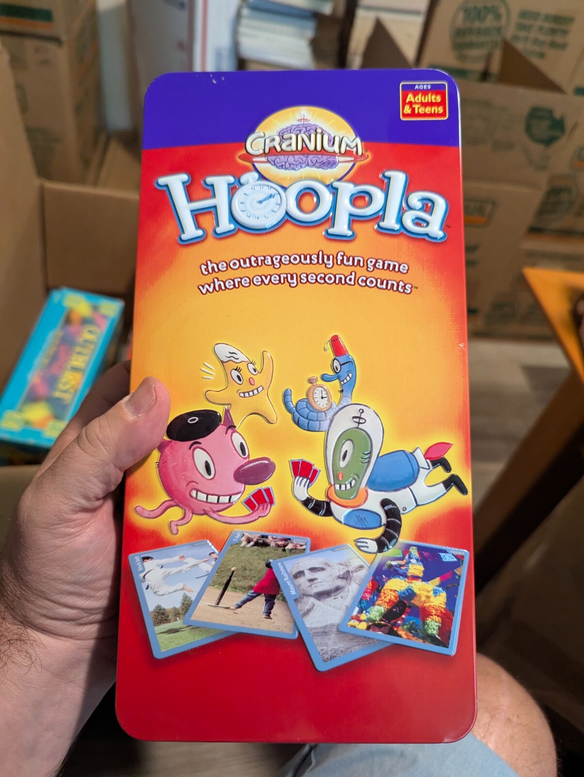 CRANIUM HOOPLA Card Game 100% COMPLETE 2004 TIMER WORKS AWARD WINNER