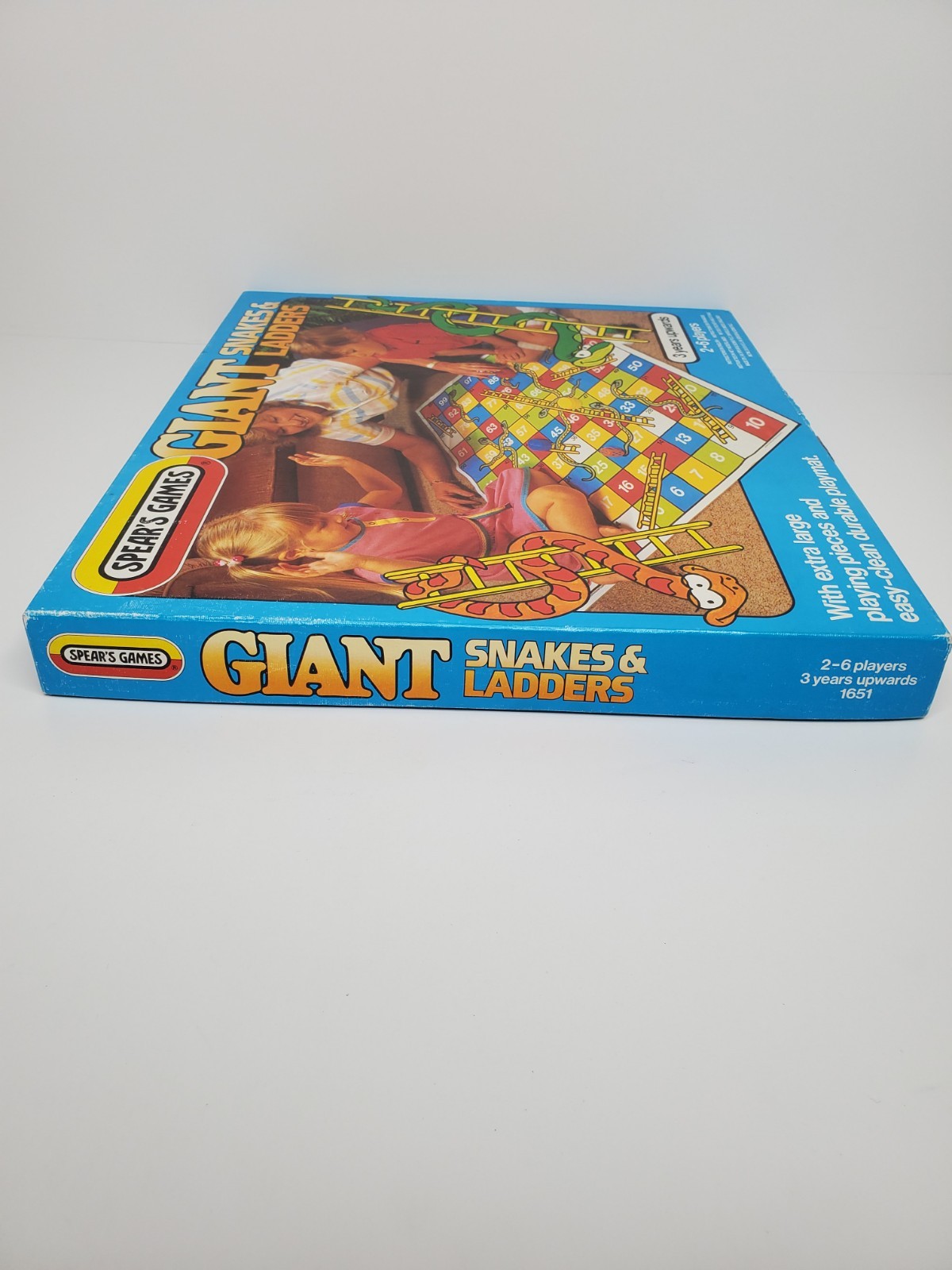 Spears Games Vintage Giant Snakes & Ladders 1984 Giant Floor Size Mat 3′ X 3′