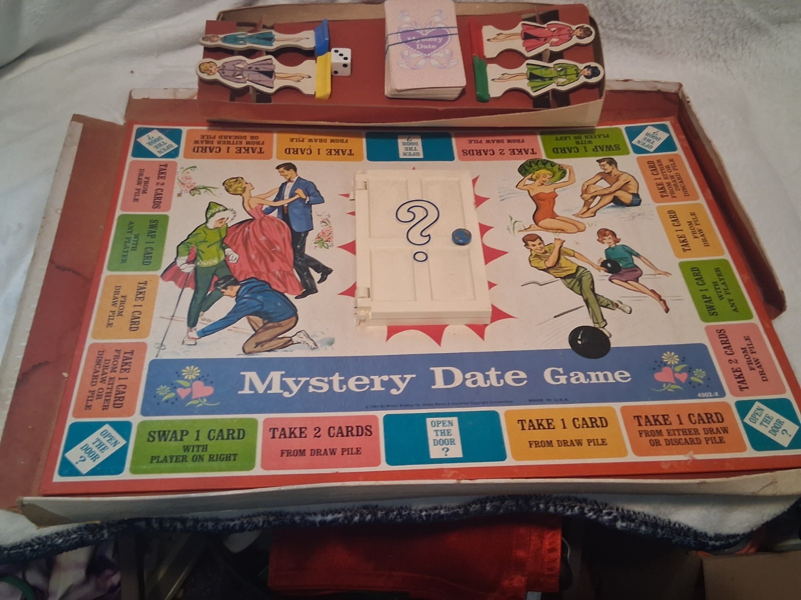 Vintage Milton Bradley Mystery Date Board Game 1965 Complete Game